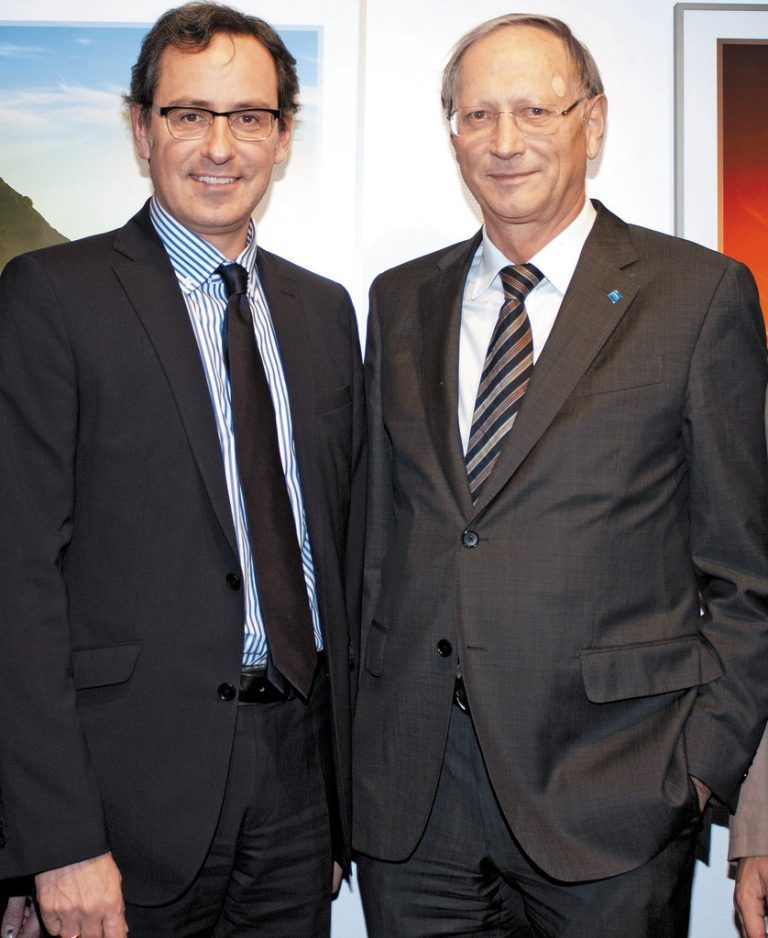 Vorstandschef Michael Grahammer und Aufsichtsratschef Jodok Simma sollen die Hypo neu positionieren. Foto: VN-Archiv/MD Franc