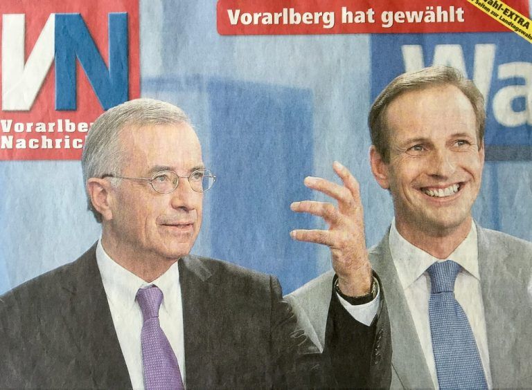 Wahlerfolg. Einer der Höhepunkte: Egger strahlt, weil er die FP-Stimmenanteile bei der LT-Wahl 2009 gegenüber der Wahl 2004 verdoppeln konnte.