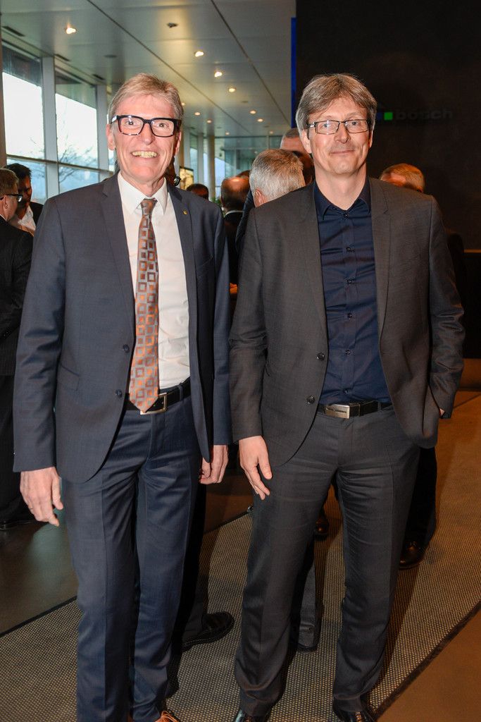 Wilfried Hopfner (l.) mit Wolfgang Scheyer (Sola).