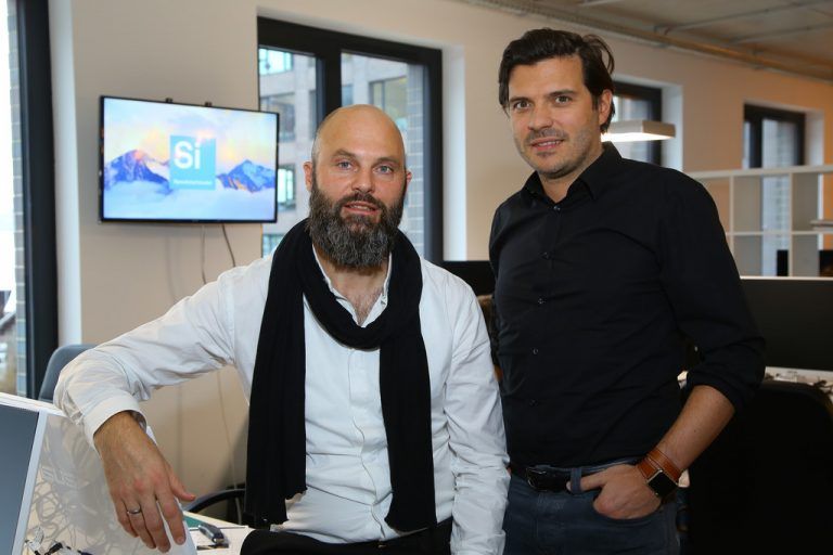 „Wir sind Companybuilder“ sagen Michael Breidenbrücker (l.) und Christoph Böckle.  Foto: VN/Hofmeister