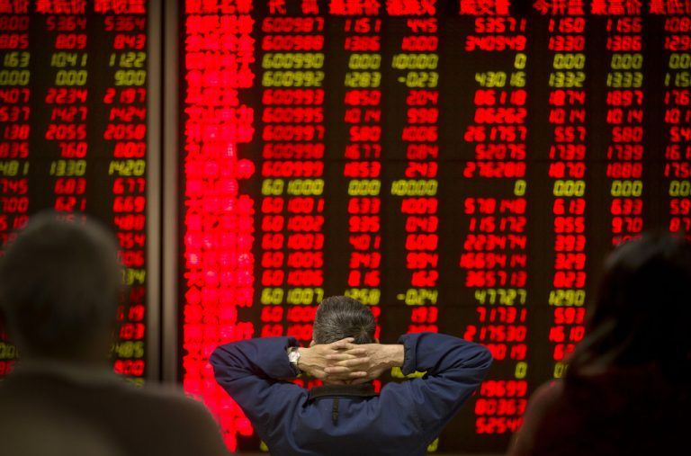 Zwei Mal brachen diese Woche die chinesischen Aktienkurse um mehr als sieben Prozent ein. Foto: AP