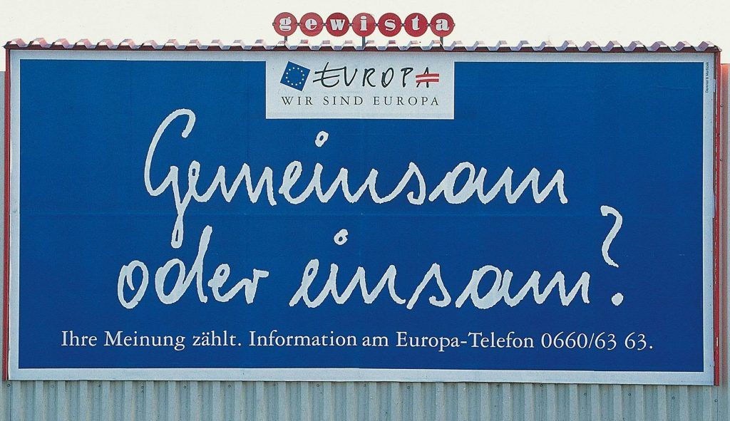 Vor 25 Jahren haben die Österreicher &#8220;Ja&#8221; zur Europäischen Union gesagt