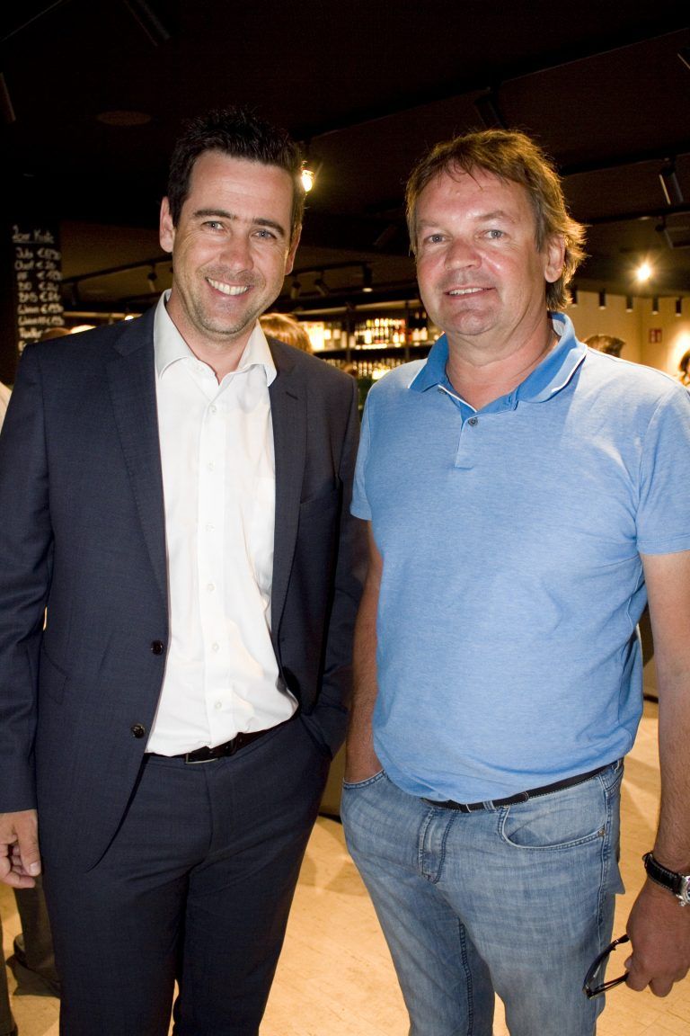 Peter Meyer (Raiba) und Christian Lins (Muttersberg Seilbahn) Franc