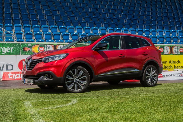 Bei der EURO 2016 im Einsatz. Die VN begleiten das ÖFB-Team mit dem neuen Kompakt-SUV Renault Kadjar. Fotos: VN/Steurer