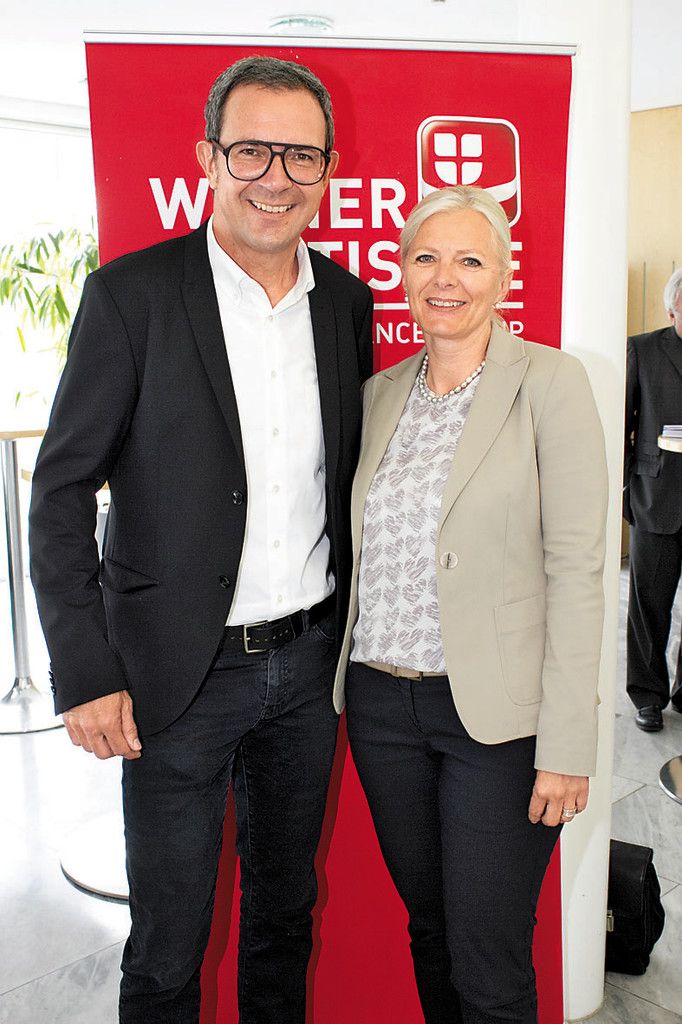 Bernhard Ölz (Prisma) und Michaela Wagner (Lebenshilfe).