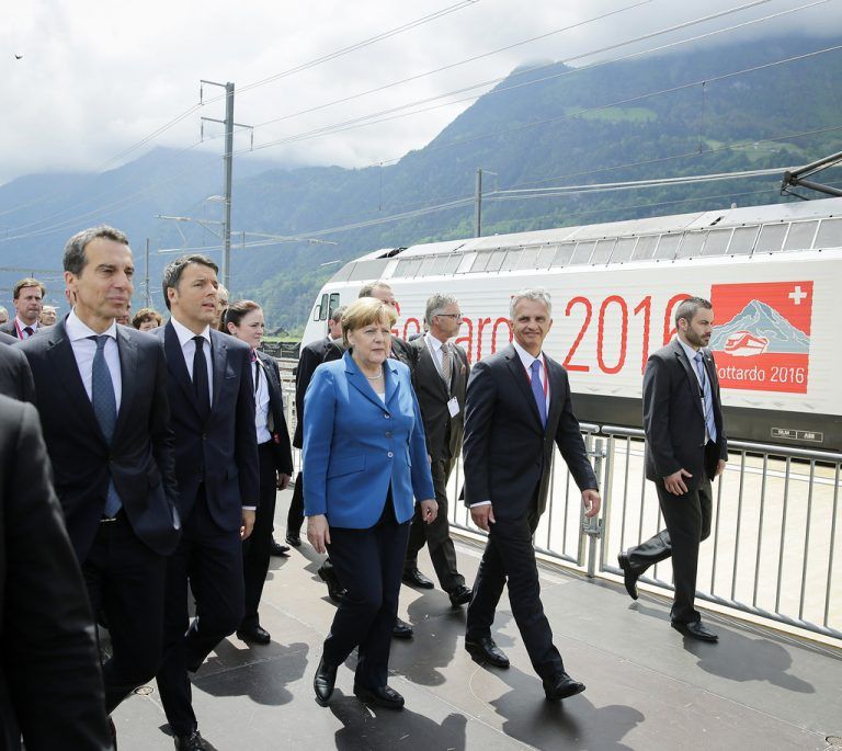 Bundeskanzler Christian Kern, Ministerpräsident Matteo Renzi und Bundeskanzlerin Angela Merkel. Foto: APA