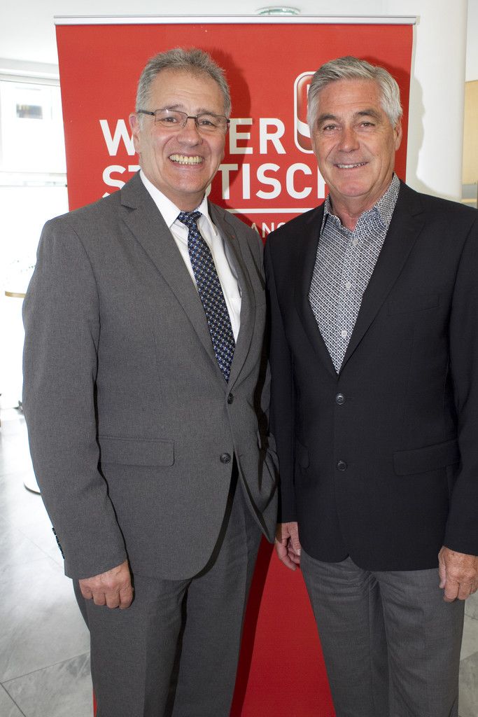 Bundesrat Edgar Mayer (l.) mit Horst Fritz (Arlberg Express). Fotos: Franc