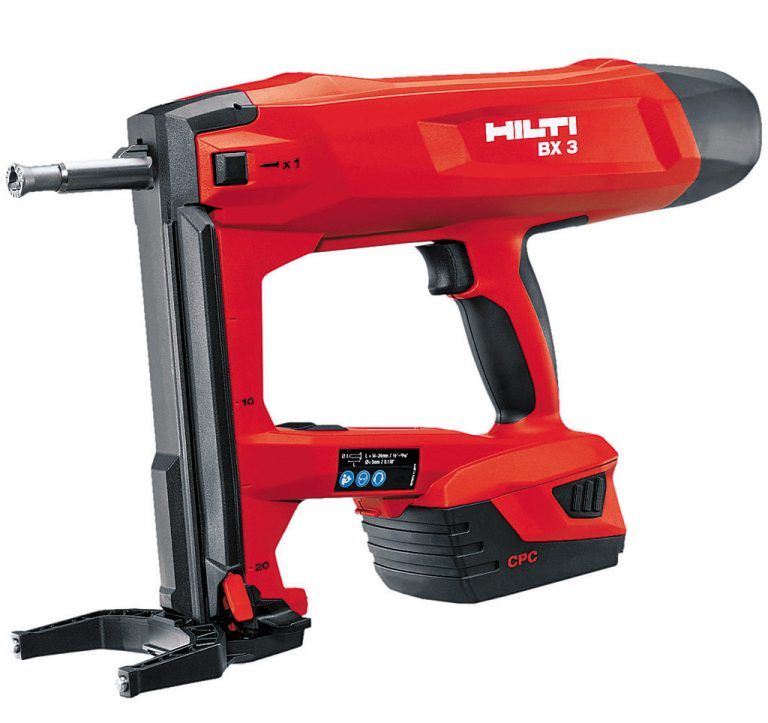 Das Akku-Befestigungsgerät BX 3-ME von Hilti sorgt für mehr Komfort, weniger Lärm, geringerer Rückstoß und staubfreies Arbeiten.