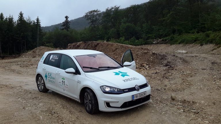 Der E-Golf ist absolut geländetauglich. Fotos: handout Swoboda