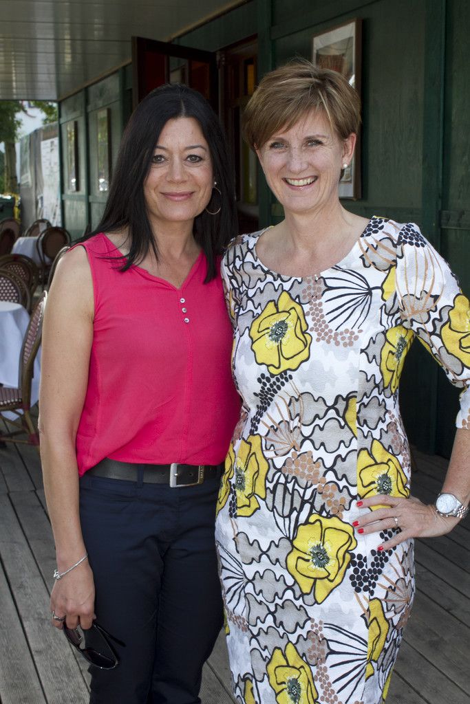 Elke Böhler (l.) und Marketinglady Sabine Treimel.