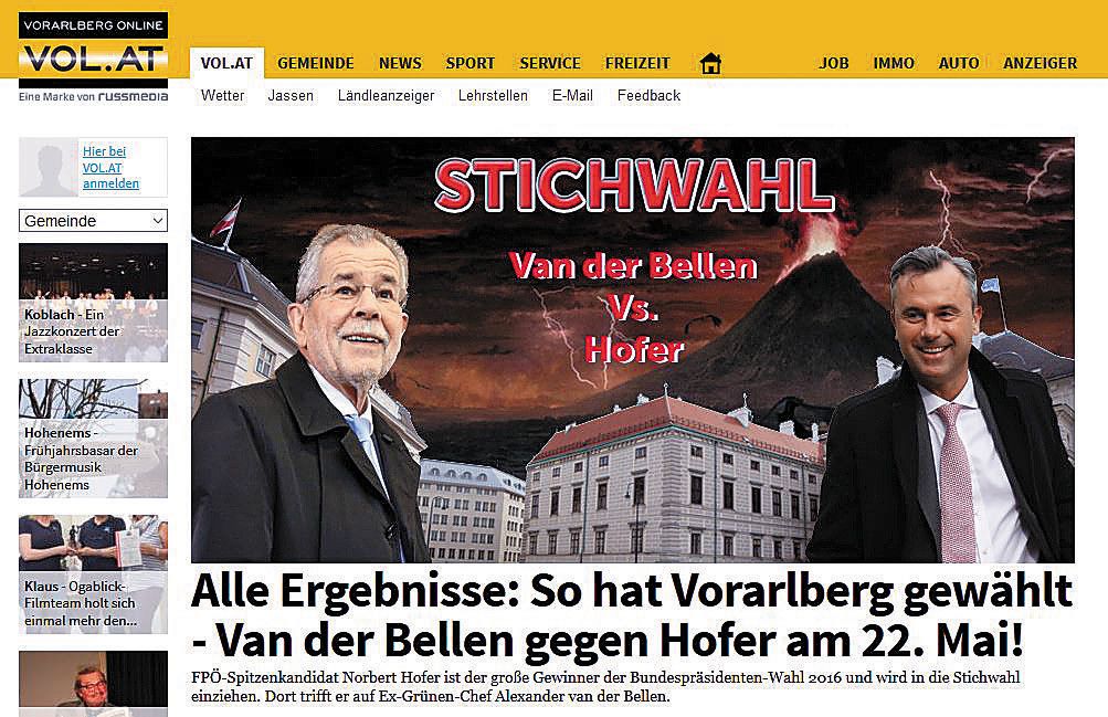 Wahl bringt VOL.AT hohe Zugriffsraten