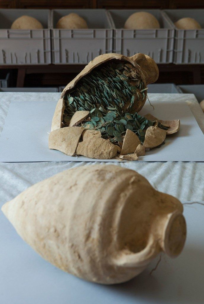 Römischer Münzschatz bei Bauarbeiten entdeckt