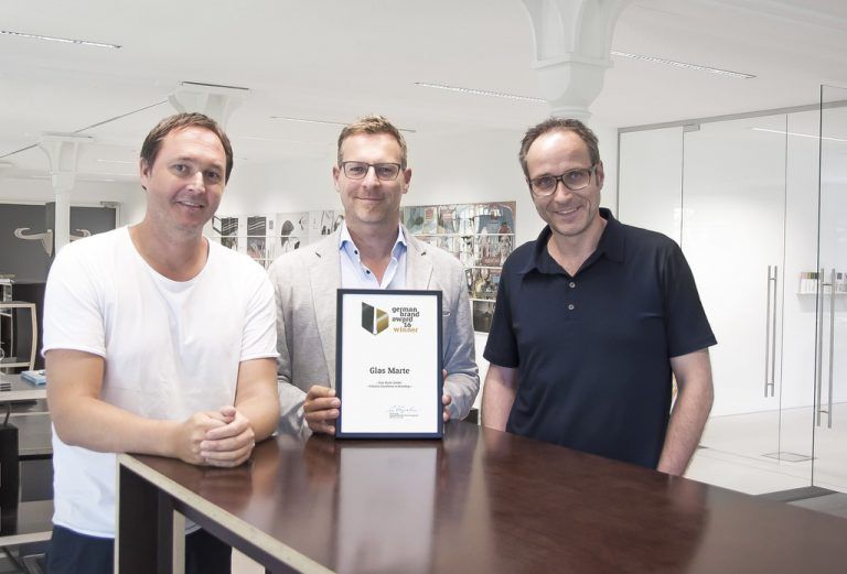 Auszeichnung für Glas Marte und zurgams