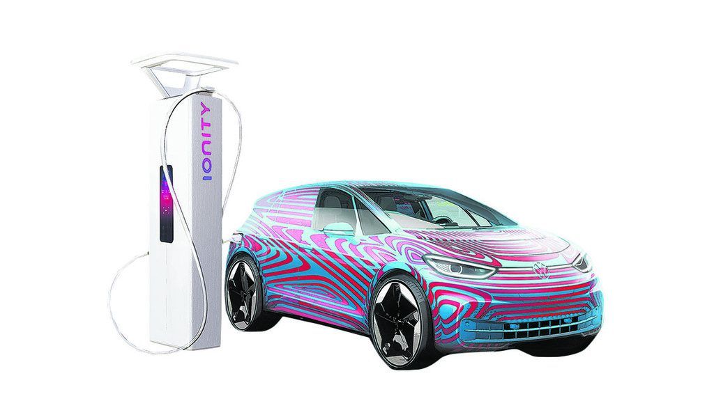 Laden von E-Autos bei VW