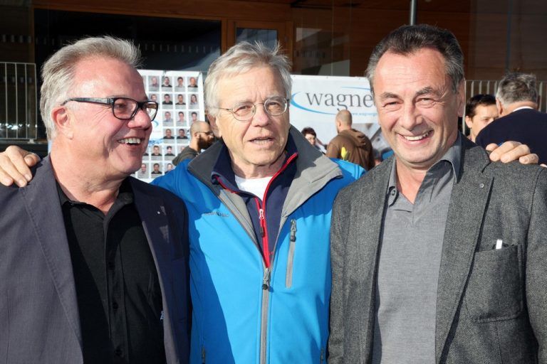 Günter Tschenett (l.) mit Ernst Bitsche und Engelbert Burtscher.