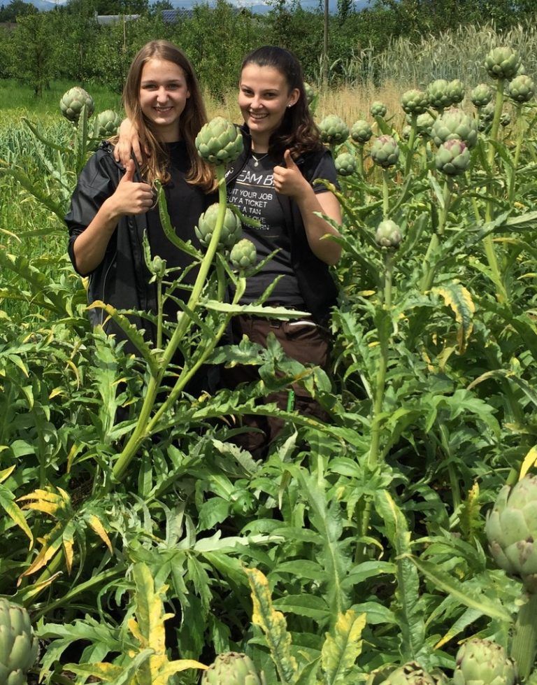 Haben sich mit Begeisterung der ganzheitlichen Nachhaltigkeit in der Lebensmittelerzeugung verschrieben: Doris und Nina. Fotos: VD