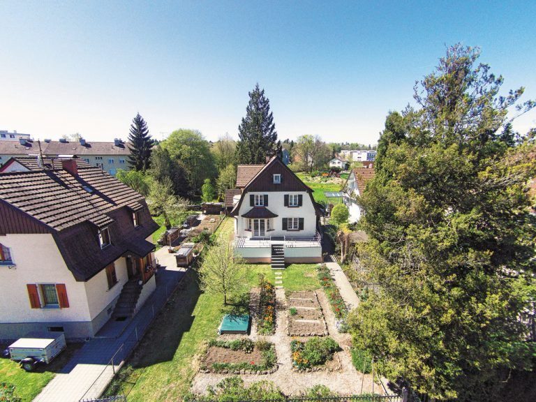 Historischer Bautypus Zwei Ebenen, schörkellos, kompakt und mit Selbstversorgergarten. Die Siedlerhäuser der Zwischenkriegszeit sind weit verbreitet.