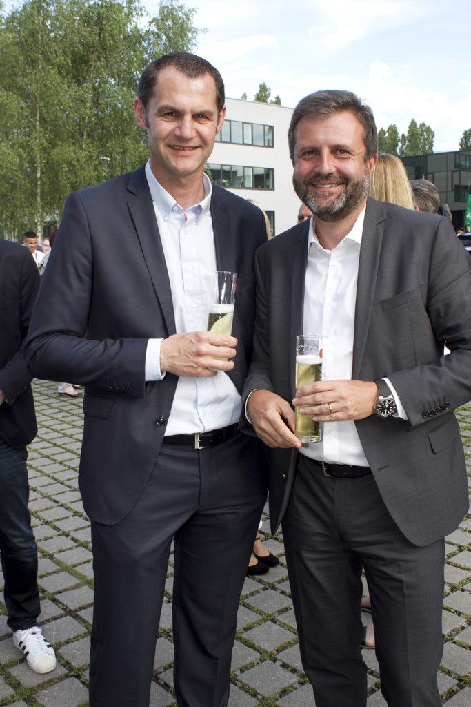 Im Gespräch: Herbert Loos (r.) und Roman Giesinger.