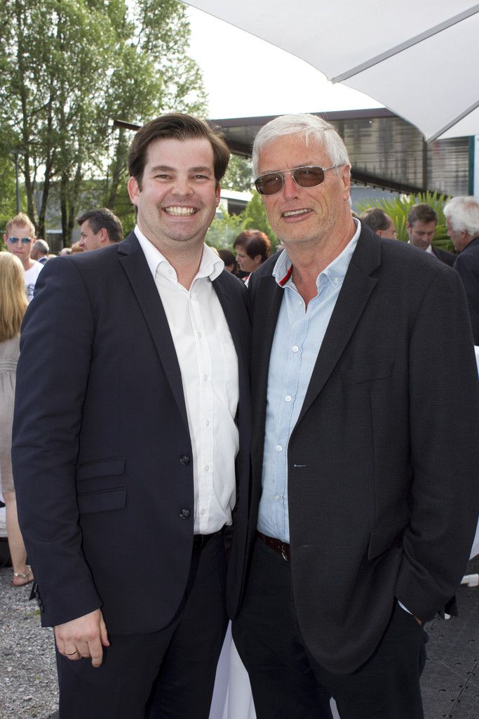 Im Gespräch: Mathias Burtscher (l.) u. Herbert Blum. Fotos: Franc