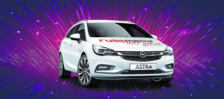 Mitfeiern und gewinnen: Hauptpreis ist ein Opel Astra 5-T aus dem Autohaus Gerster im Wert von 25.038 Euro.vn