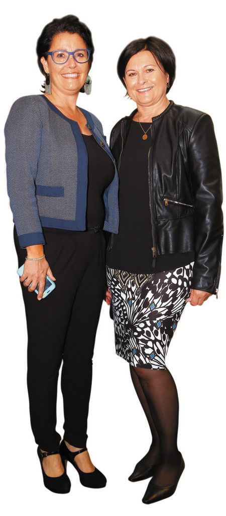 Moderatorin Benedikte Hämmerle (l.) und Astrid Böhler.