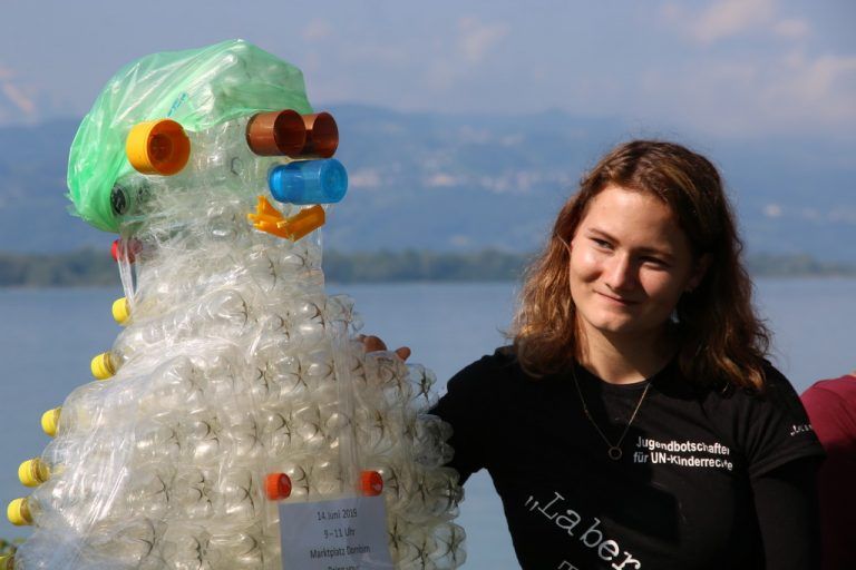 PET-Man und Lilli Deutsch.Umweltverband