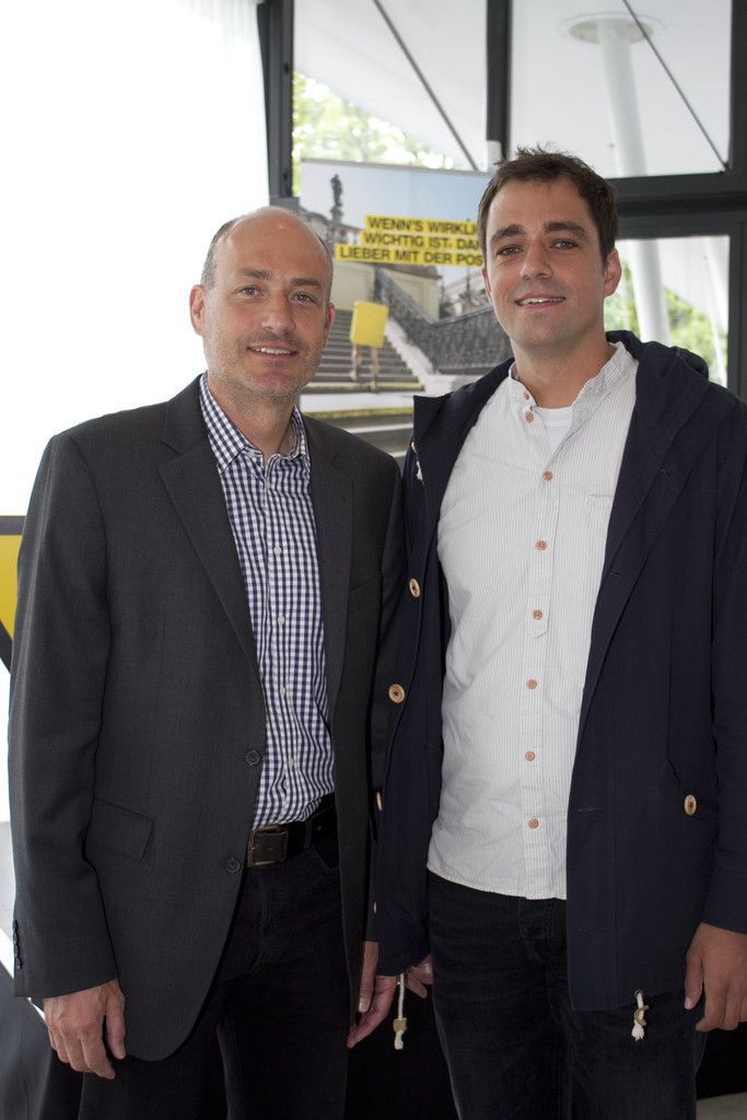 Post-Kundenbetreuer Bernhard Walder (l.) u. Lukas Dorner, Skinfit.