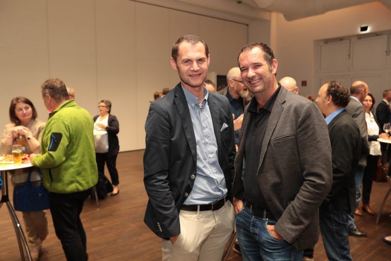 Roman Giesinger (l.) und Uwe Breuder (Alpla).