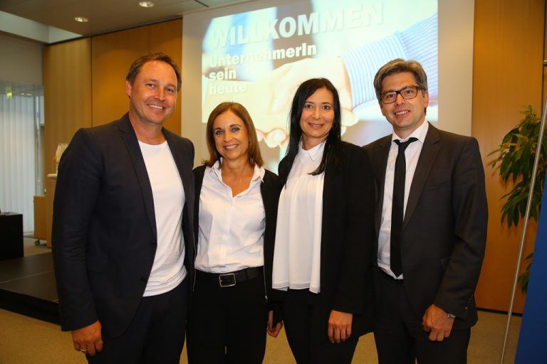 Thomas und Sabine Gschossmann, Christina Thurnher, Hanno Lecher (v. l.).