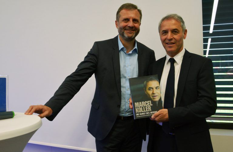 Unternehmensberater Herbert Loos mit Marcel Koller.Hofer