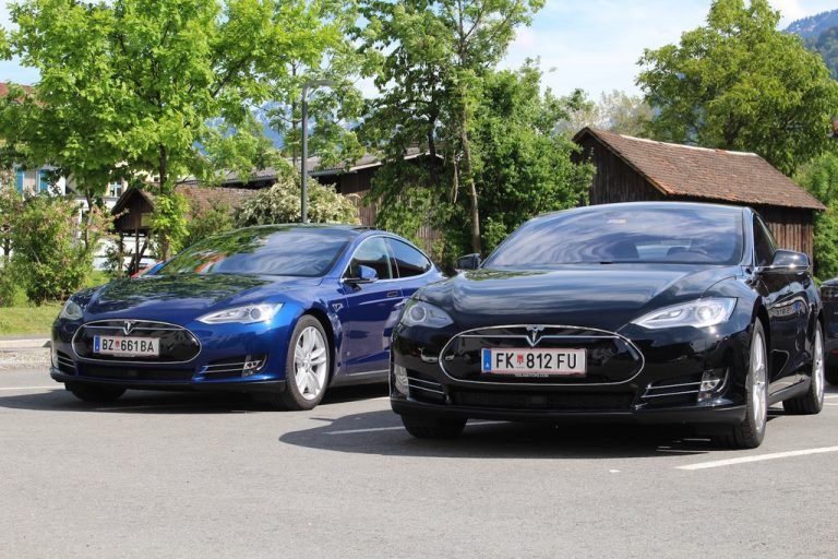 Zum Probefahren stand ein Tesla bereit. Fotos: WIW
