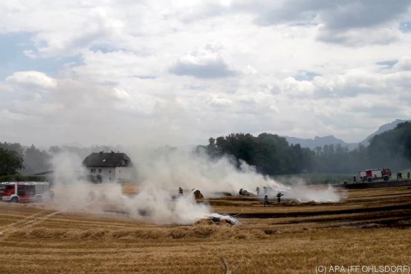 Brände in Ober- und Niederösterreich forderten Feuerwehren