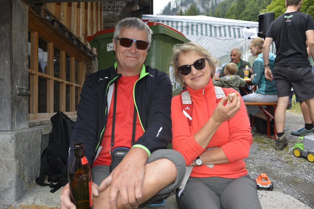 Großes Fest  auf kleiner Alpe über Dornbirn