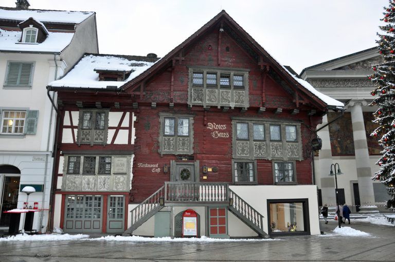 Vorarlberg Einst Und Jetzt Rotes Haus Dornbirn Vorarlberger Nachrichten Vn At