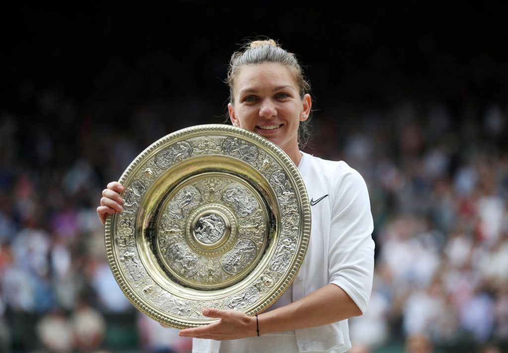 Simona Halep kürte sich erstmals zur Wimbledon-Siegerin