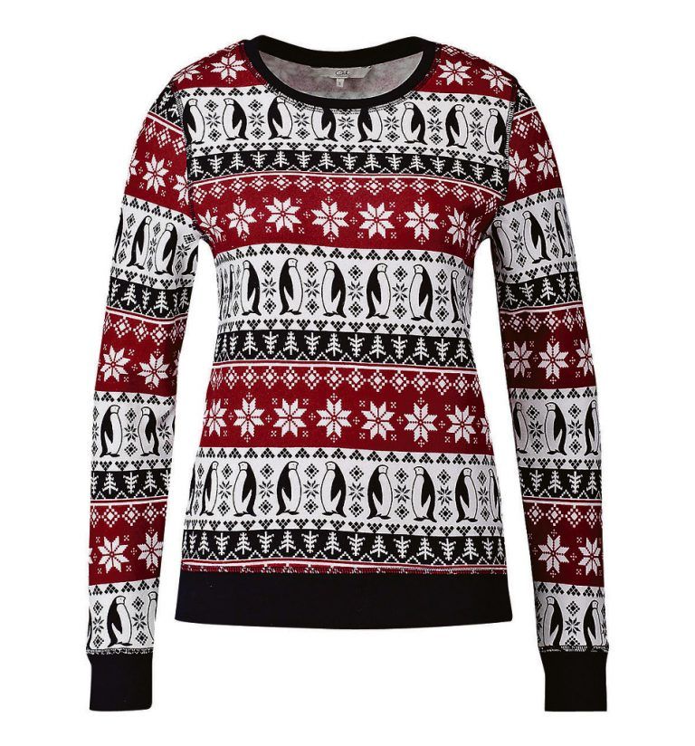 Angenehm: Sweatshirt mit weichem Innenfutter im Norweger-Stil. Erhältlich bei C&A um 12,90€