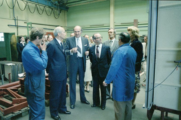 Artur Doppelmayr 1980 mit Rudolf Kirchschläger. Foto: Volare