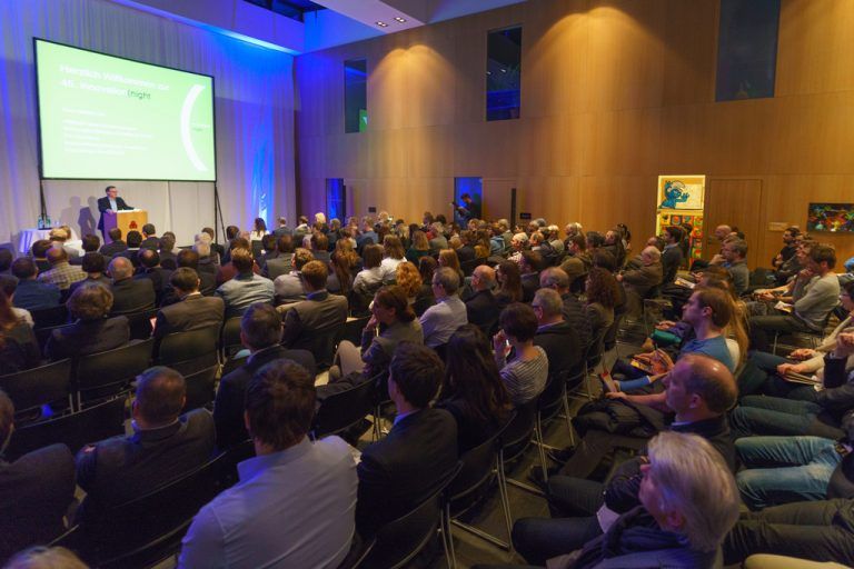 Auch bei der bereits 45. innovation)night im CC Rheintal war der Saal bis auf den letzten Platz besetzt.VN/Stiplovsek