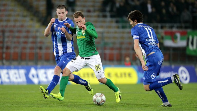 Austria Lustenaus Mittelfeld-Motor Julian Wießmeier kommt immer besser in Fahrt. Gegen BW Linz sind erneut seine Torjägerqualitäten gefragt.  gepa