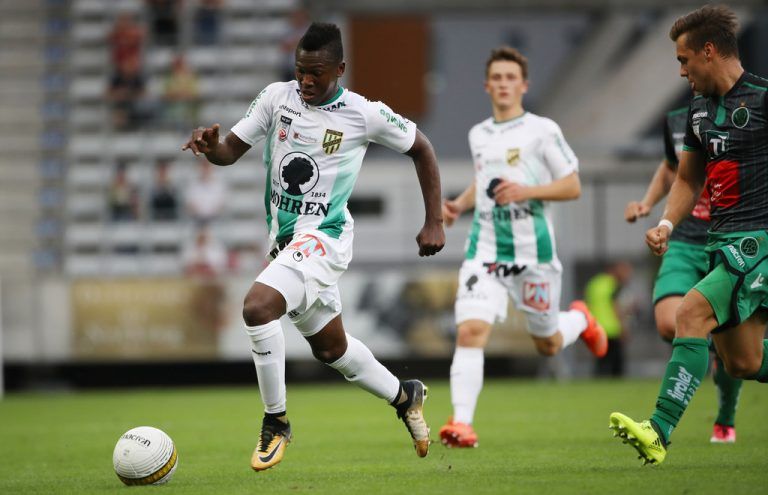 Austria-Stürmer Jodel Dossou soll heute gemeinsam mit seinen Kollegen die Trendumkehr einleiten.Foto: gepa