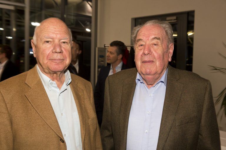 Autoexperte Rudi Lins und Kiesunternehmer Herbert Zech.