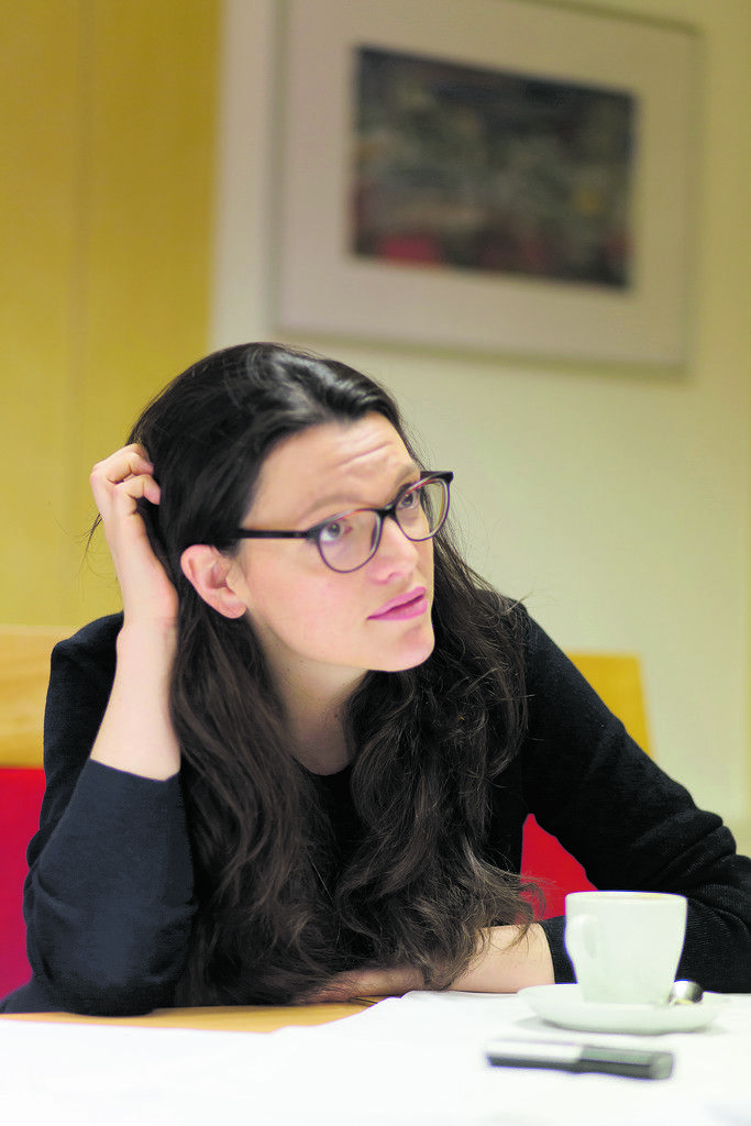 Barbara Blaha sprach auf der Maifeier der Vorarlberger SPÖ über die Zukunft der Sozialdemokratie.  Fotos: VN/Paulitsch