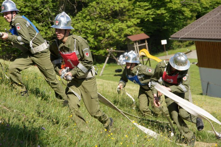 Bereits seit März wird für diesen Wettkampf trainiert.foto: Fw Alberschwende