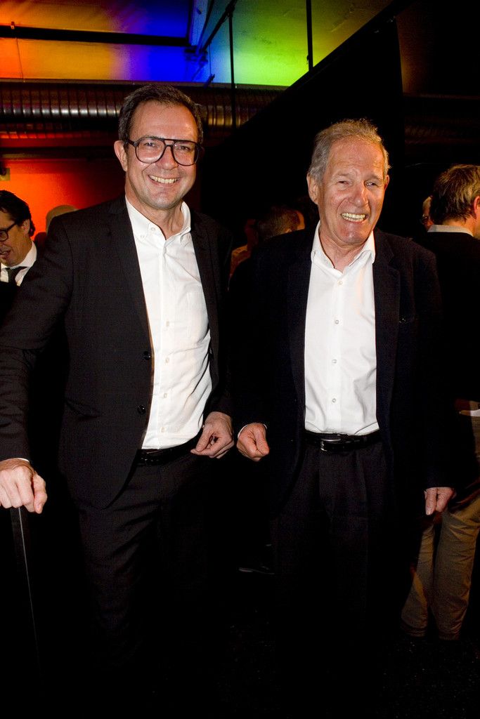 Bernhard Ölz (Prisma) und Fruchtsaftunternehmer Roman Rauch.