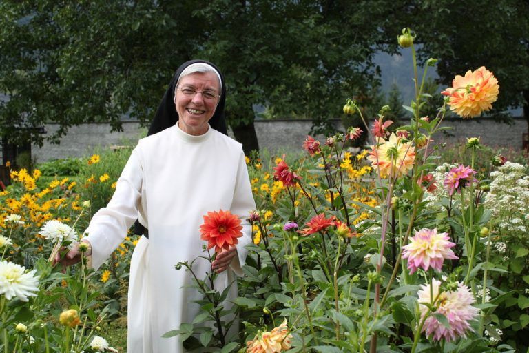 Blumen sind die große Passion von Sr. Kathrin Hegglin. VN/js