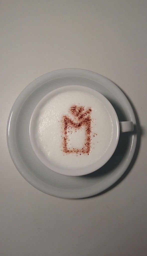 Cappuccino mit Marienberglogo