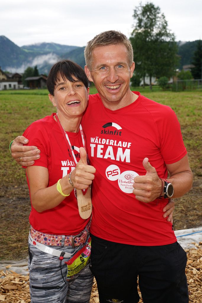 Christian Meusburger und seine Frau Andrea laufen für ihr Leben gern. Auch beim Wälderlauf am Samstag sind sie am Start. Foto: Berchtold