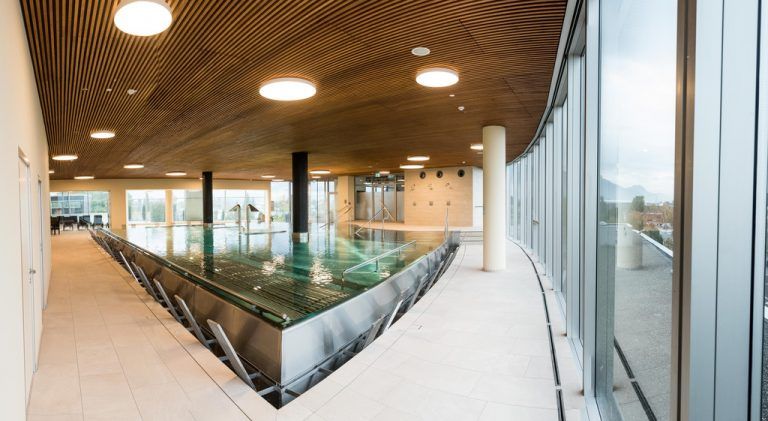 Das Home of Balance im Panoramahaus bietet neben Hightechgeräten auch einen neuen Pool. Fotos: STiplovsek