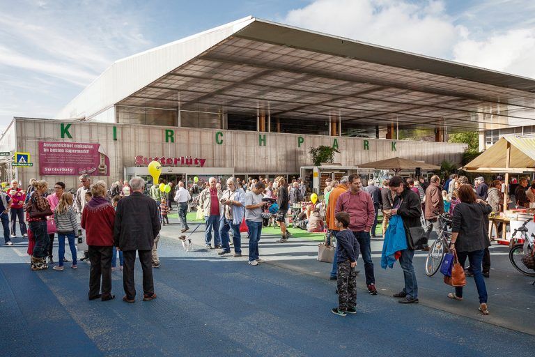 Dem Blauen Platz in Lustenau droht das Blau abhanden zu kommen. Die FPÖ tobt. Foto: Gemeinde