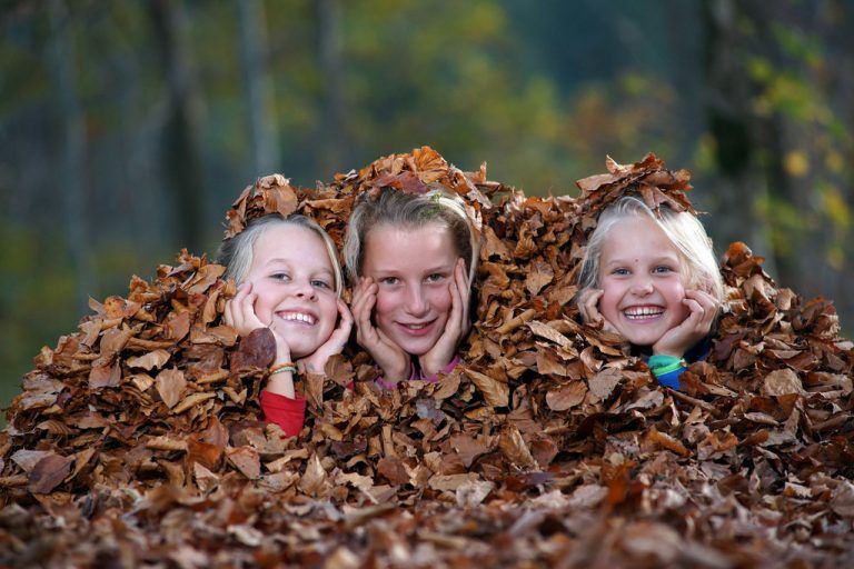 Der Herbst hat seine Reize. Das genießen diese drei vor allem in den jetzigen Ferien. L. Berchtold
